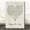 The Cure Close to Me Script Heart Song Lyric Print