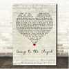The Dixie Cups Going to the chapel Script Heart Song Lyric Print