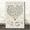 The Five Satins In The Still Of The Night Script Heart Song Lyric Print