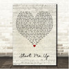 The Rolling Stones Start Me Up Script Heart Song Lyric Print