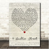 The Snuts 4 Baillie Street Script Heart Song Lyric Print