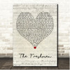 The Verve Pipe The Freshmen Script Heart Song Lyric Print