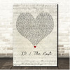 The Weeknd XO - The Host Script Heart Song Lyric Print