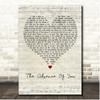 Tim Minchin The Absence Of You Script Heart Song Lyric Print