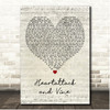 Tom Waits Heartattack and Vine Script Heart Song Lyric Print