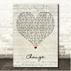Blind Melon Change Script Heart Song Lyric Print