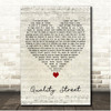 Van Morrison Quality Street Script Heart Song Lyric Print
