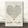 Will Ferrell & Molly Sandén Double Trouble Script Heart Song Lyric Print