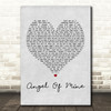 Eternal Angel Of Mine Grey Heart Song Lyric Quote Print