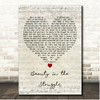 Bryan Martin Beauty in the Struggle Script Heart Song Lyric Print