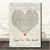 Adele Love In The Dark Script Heart Song Lyric Print