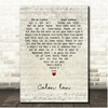 Catherine Jenkins Calon lan Script Heart Song Lyric Print