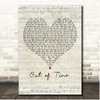 Chris Farlowe Out of Time Script Heart Song Lyric Print