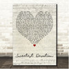 Adele Sweetest Devotion Script Heart Song Lyric Print