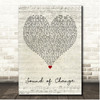Dirty Heads Sound of Change Script Heart Song Lyric Print