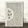 Faith Hill There You'll Be Vintage Script Song Lyric Quote Print
