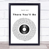 Faith Hill There You'll Be Vinyl Record Song Lyric Quote Print