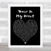 You're In My Heart Rod Stewart Black Heart Song Lyric Quote Print