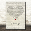 Emmas Imagination Focus Script Heart Song Lyric Print