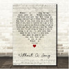 Frank Sinatra Without A Song Script Heart Song Lyric Print