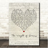 Greta Van Fleet The Weight of Dreams Script Heart Song Lyric Print