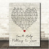 Haley Reinhart Cant Help Falling In Love Script Heart Song Lyric Print