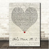 J. Cole Shes Mine, Pt. 2 Script Heart Song Lyric Print