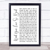 Fleetwood Mac Need Your Love So Bad White Script Song Lyric Quote Print