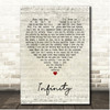 Jaymes Young Infinity Script Heart Song Lyric Print