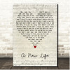 Jim James A New Life Script Heart Song Lyric Print