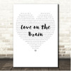 Rihanna Love On The Brain Simple Heart Pale Grey Song Lyric Print