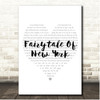 The Pogues Fairytale Of New York Simple Heart Pale Grey Song Lyric Print