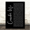 Allen Stone Consider Me Black Script Song Lyric Print