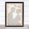 Foo Fighters My Hero Man Lady Bride Groom Wedding Song Lyric Quote Print