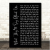 Finneas What Theyll Say About Us Black Script Song Lyric Print