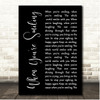 Frank Sinatra When You're Smiling Black Script Song Lyric Print