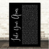 Giant Rooks Into Your Arms Black Script Song Lyric Print