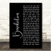 Josh Garrels Benediction Black Script Song Lyric Print