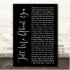 Kina, Mishaal Tell Me About You Black Script Song Lyric Print