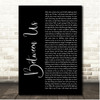 Little Mix Between Us Black Script Song Lyric Print