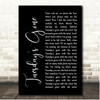 Lynyrd Skynyrd Tuesday's Gone Black Script Song Lyric Print