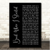 The Derek Trucks Band Back Where I Started Black Script Song Lyric Print