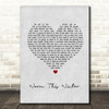 Gabriella Cilmi Warm This Winter Grey Heart Song Lyric Quote Print