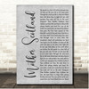 James Beeny & Gina Georgio Mother Scotland Grey Rustic Script Song Lyric Print