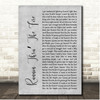 John Cafferty Runnin Thru The Fire Grey Rustic Script Song Lyric Print