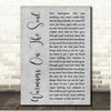Avenged Sevenfold Warmness On The Soul Grey Rustic Script Song Lyric Print