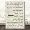 George Michael Amazing Vintage Script Song Lyric Quote Print