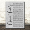 Rina Sawayama & Elton John Chosen Family Grey Rustic Script Song Lyric Print