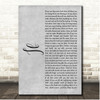 Rudyard Kipling If Grey Rustic Script Song Lyric Print