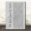 Shania Twain That Don't Impress Me Much Grey Rustic Script Song Lyric Print